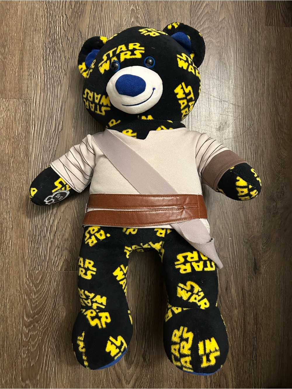 Build-A-Bear Star Wars Black and Yellow Jedi Bear